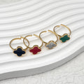 Fashionable Personality New Design INS  Opening Adjustable Ring 18k Stainless Steel Jewelry Hypoallergenic Ring for Woman