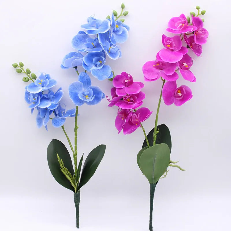Phalaenopsis with Fork Real Touch Phalaenopsis Simulation Phalaenopsis Flower Arrangement Wholesale