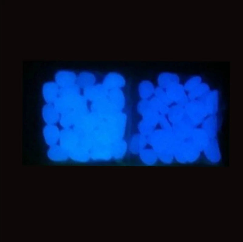 Colorful Artificial Glow in the Dark Luminous Photoluminescent Pigment Injection Pebbles Stone for Aquarium Decoration Garden