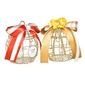 Ready to Ship Cage Design Wedding Gift Boxes Candy Packaging Box with Ribbon