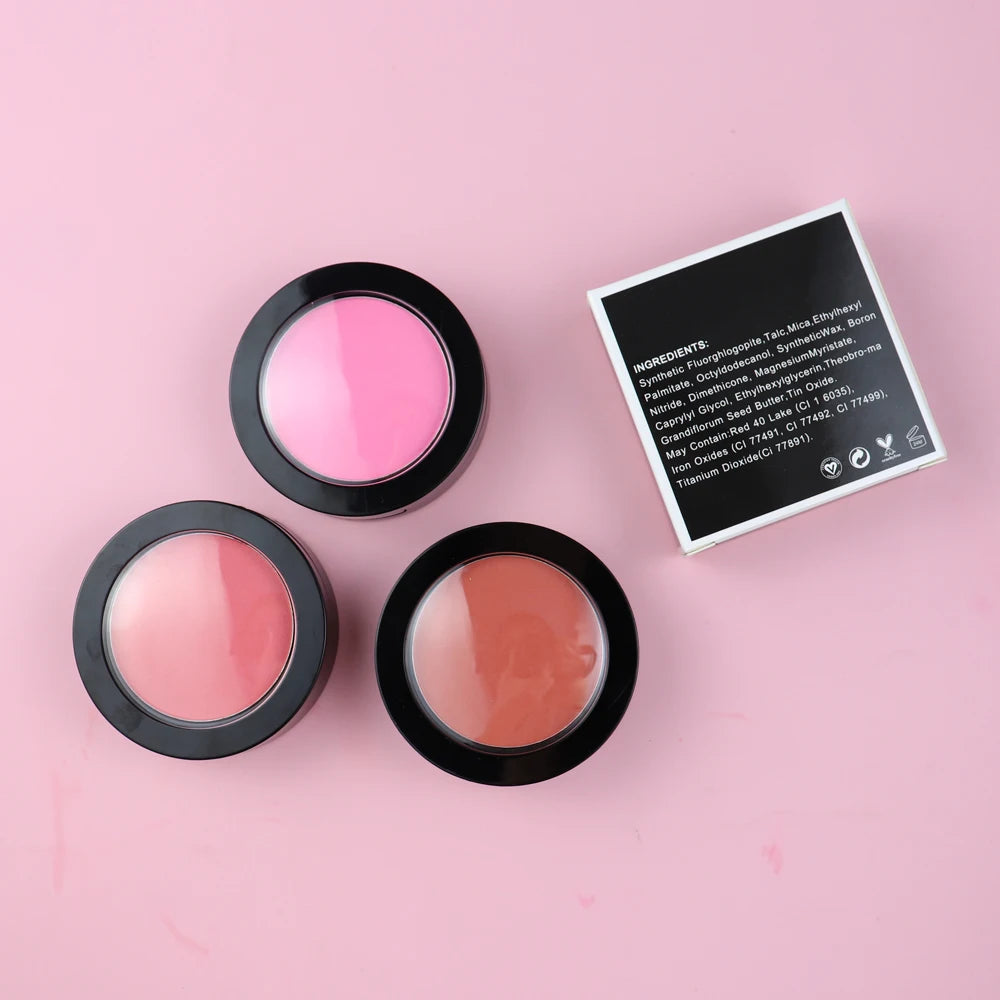Custom Logo Individual Blush Single Color Cheek Blusher Makeup