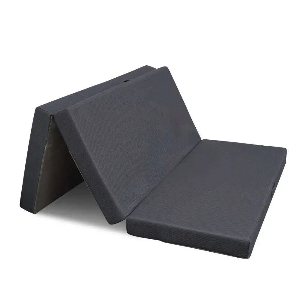 Tri-Fold Memory Foam Mattress  4 Inch Twin Folding Mattress With Collapsible and Washable Cover for Travel and Guest Mat