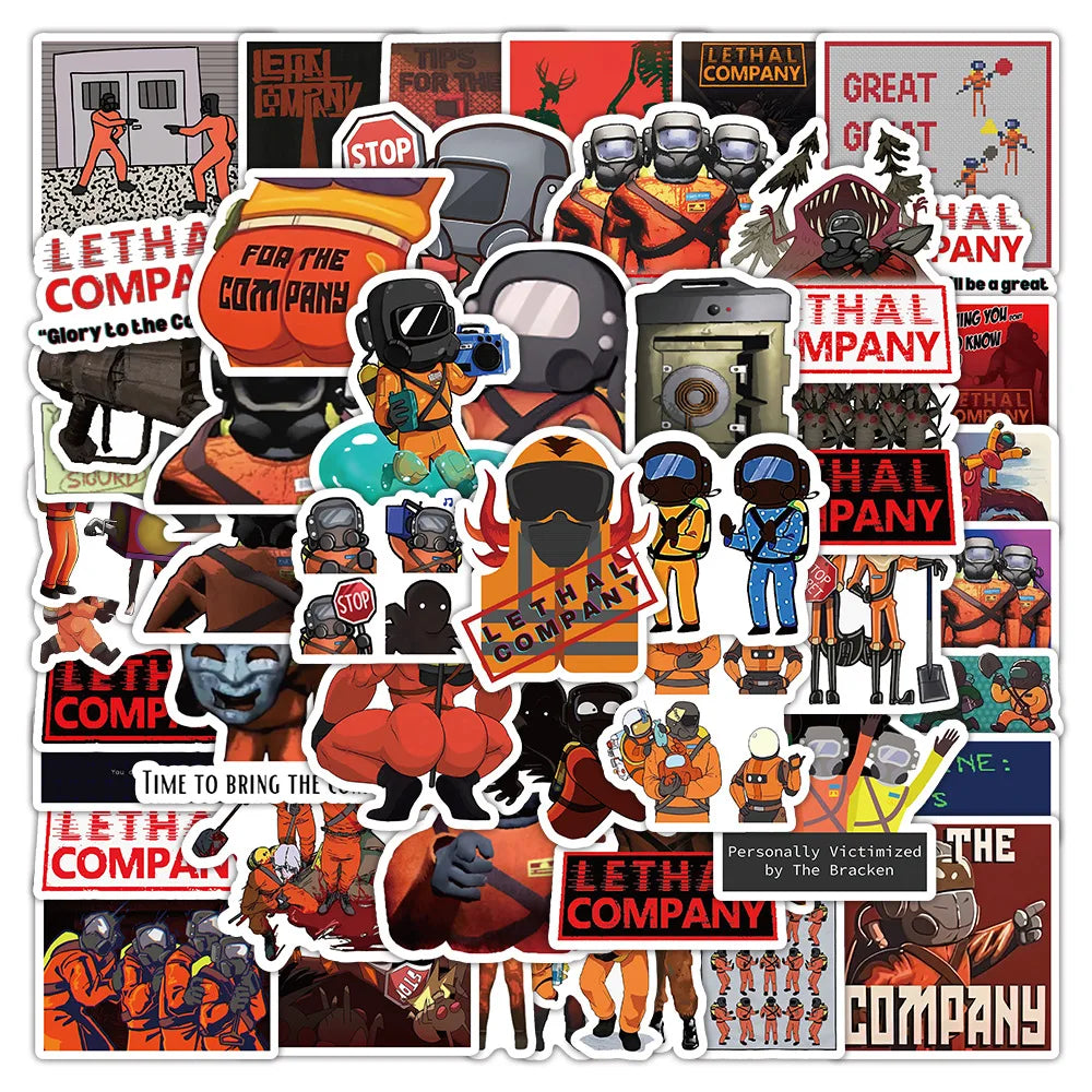 2024 New 60PCS Horror survival game Lethal Company stickers