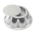6 Inch Aluminum Fluted Design Round Chiffon Cake Baking Pan with Removable Loose Bottom Bakeware for Oven