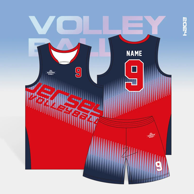 Basketman Professional Custom Designed Team Volleyball Uniforms College Men's & Women's Competition Sportswear Sets