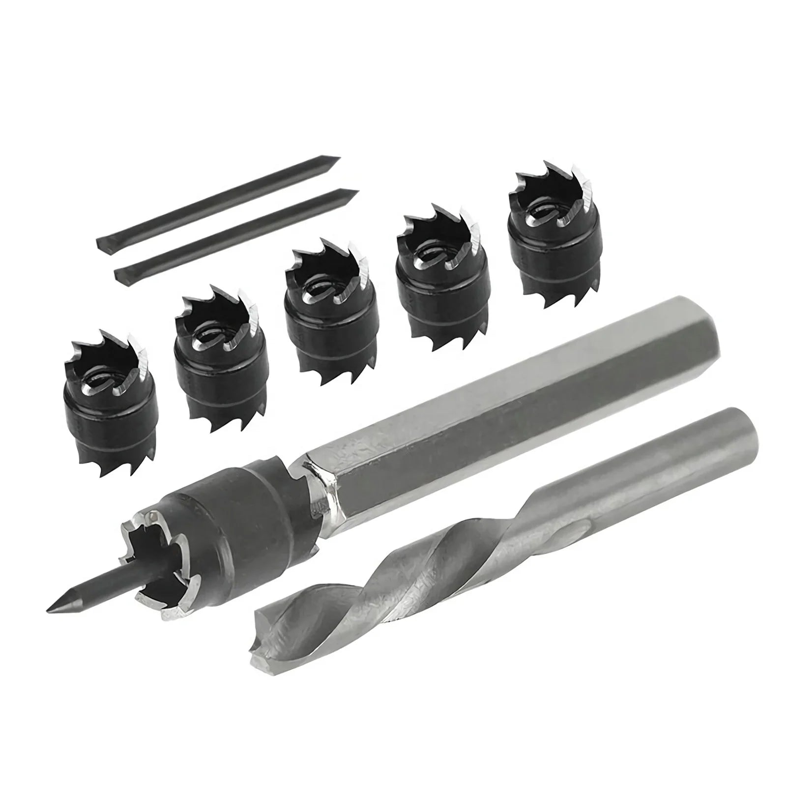 8mm 9PCS HSS Spot Weld Cutter Drill Bit 3/8 Twist Drill with Hexagon Shank Storage Case Included
