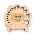 Personalized Laser Cut Wooden Sheep Knitting Crochet Hook Gauge swatch Ruler for Measuring
