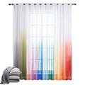 Manufacturers Direct Sales Modern Style Pleated Pattern Window Gauze Living Room French Window Finished 100% Polyester Curtain