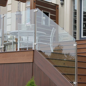 Reilbu Customized Frameless Balustrade Post Glass Railing System