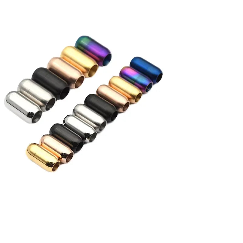 Diy Fashion Accessory Barrel Screw Magnet Stainless Steel Magnetic Snap Clasp for String Bracelet Jewelry Making