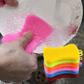 Multipurpose Eco-Friendly Silicone Sponge Dish Washing Brush Kitchen Scrubber for Dishes Cleaning