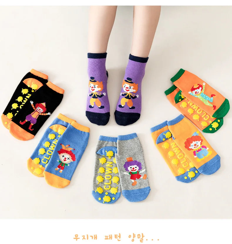 Cute Children's Playground Anti Slip Floor Socks Parent-child Yoga Early Education Walking Socks