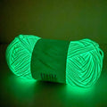 Factory Wholesale 100% Ring Spun Polyester Luminous Hand Knitting Yarn 2mm Glow Dark Chunky Yarn Light Sewing Recycling Dyed