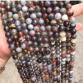 Nature Stone Round Botswana Agate Bead Stone Strand for Jewelry Making