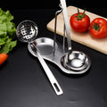 Kitchen Tool Metal Hot Pot Ladle Removable Soup Spoon Holder Stainless Steel Spoon Rest Shelf