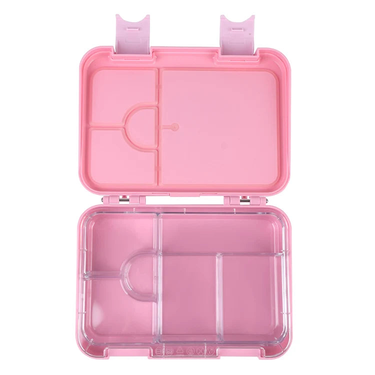 Aohea Bpa Free Kids Lunch Box Set 4 Compartment Bento Box for Children for School Daycare