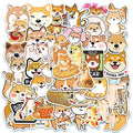 50Pcs Cute Animals Pet Dog Graffiti Stickers Decorative Label for Luggage Laptop Guitar Cups Notebook PVC Waterproof Sticker