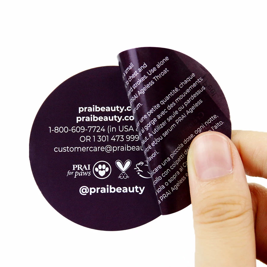 Peel Reseal Multi Layer Labels Multi Layer Stickers Peel and Reveal Sticker Labels