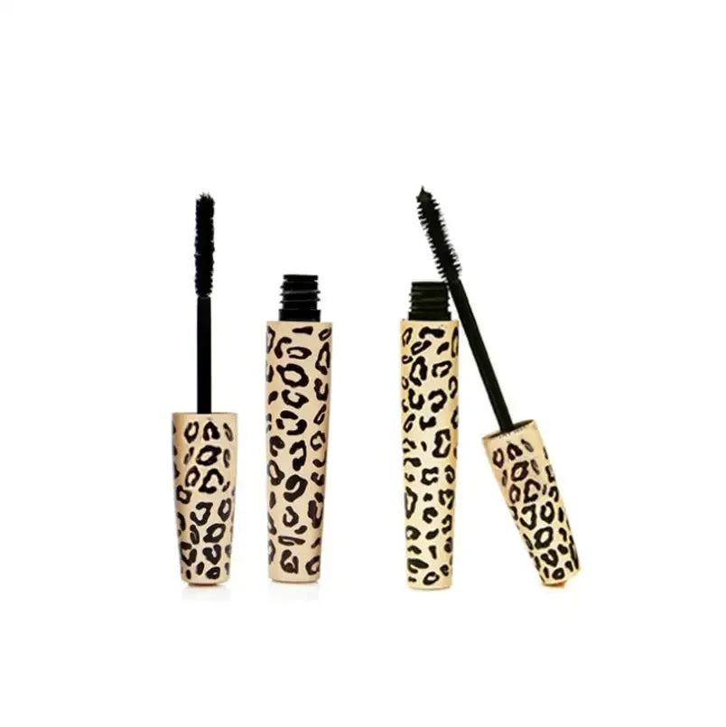 New Fashion Custom Logo Eyelash Extension Fiber Lashes Natural Thick Curling Lengthening Waterproof Features Leopard Mascara Gel