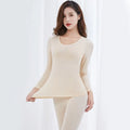 Autumn Winter Women Thin Leggings Thermal Underwear Set With Home Long Johns Set YARN DYED Custom Color Femalewomen