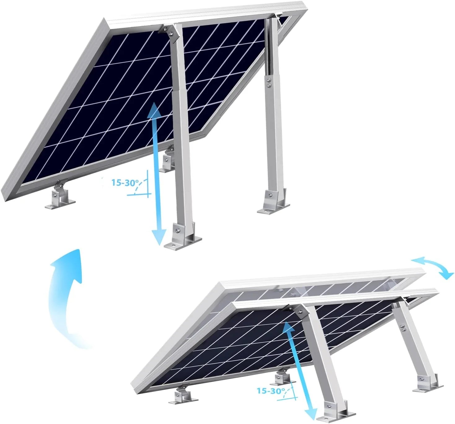 Adjustable Roof Mounting 15-30 Adjustable Aluminum Leg for Roof Solar Mounting Bracket