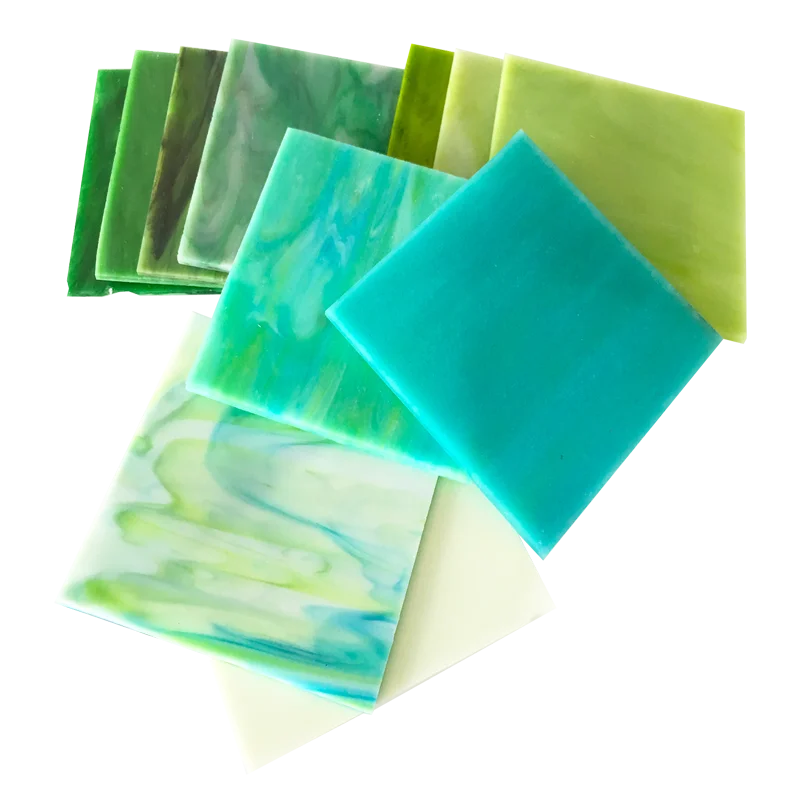30x30cm Opal Stained Glass Sheet-Traditional Design-Variety Colors-Tiffany Glass Mosaic for DIY Art and Room Decor