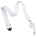 Wholesale Silk Screen Printed Eco-friendly RPET Polyester Lanyards ID Card Holder Retractable Yoyo Badge Reel 2x90cm Colorful