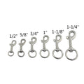Stainless Steel Scuba Diving Clips Swivel Eye Snap Hook Dive Single Ended Buckle Pet Leash Clip