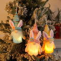 Wholesale Christmas Gnome Lights Handmade Swedish Gnomes Plush Christmas Ornaments Decor for Christmas Tree