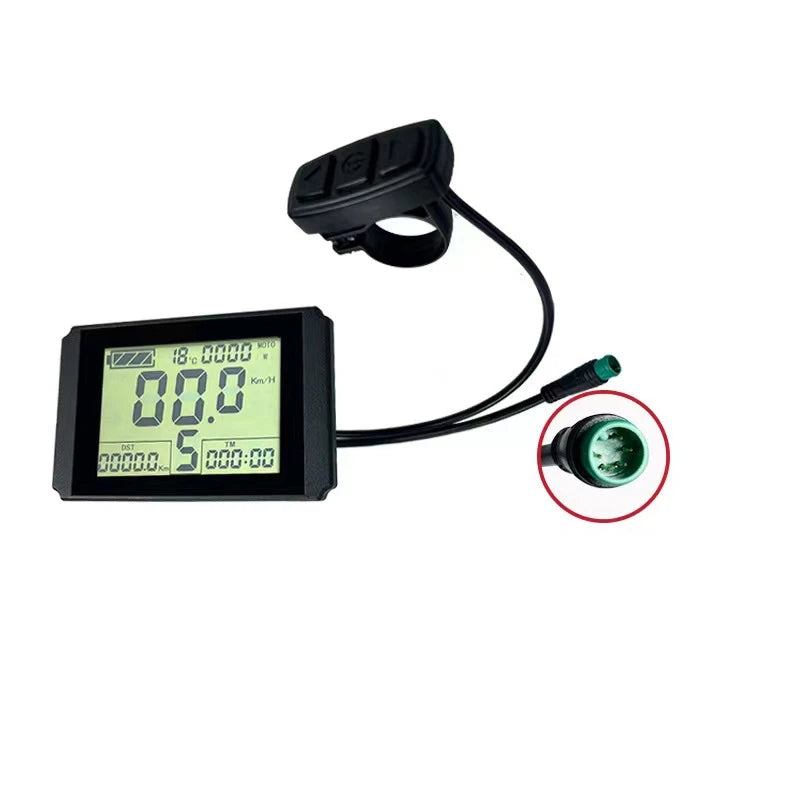 KT Brand Parts Electric Bike Waterproof Display Kunteng LCD10H Ebike Kt Lcd10 Meter for Electric Bike Parts 1000w Ebike