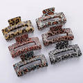 MIO New Trendy Leopard Classic 8cm Hair Claw Clip Women Accessories Daily Hair Decoration for Thick Hair Popular Style