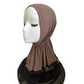 Novelty Exquisite Fabric for Inner Cap Modal Burkha Muslim Abayas Premium Jersey Hijab With Lace Underscarf Cotton