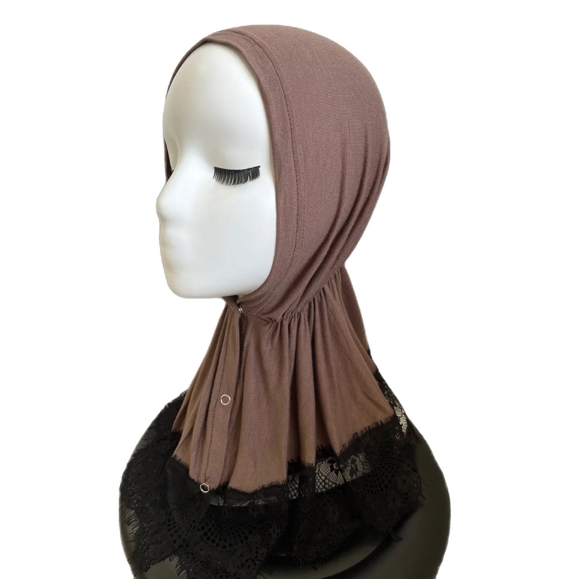 Novelty Exquisite Fabric for Inner Cap Modal Burkha Muslim Abayas Premium Jersey Hijab With Lace Underscarf Cotton