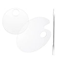 Clear Acrylic Makeup Mixing Palette Spatula Tint Foundation Palette Tool