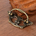 European Antique Double-hole Bronze Furniture Handles for Kitchen Cabinets Dresser Wardrobe Doors and Drawer Hardware