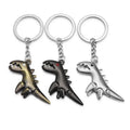 Movie Gift Jurassic Dinosaur Key Chain Retro Metal Dinosaur Pendant Student Bag Pendant Advertisement Present Anime Key Chains