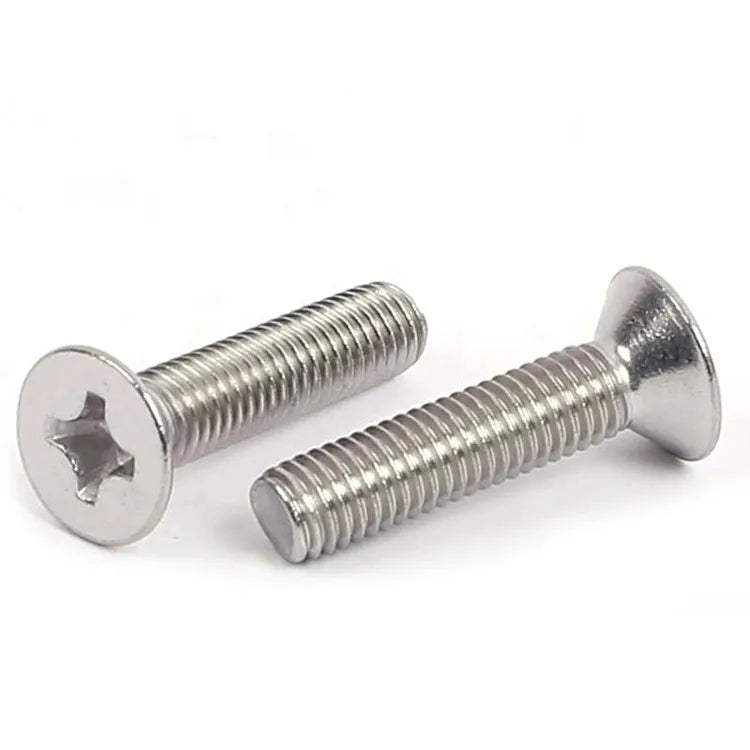 SS 304 Metric M1.2 M1.4 M1.6 M2 M2.5 M3 M4 M5 M6 M8 CSK Flat Head Stainless Steel Machine Screw