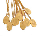 Fashion 316 Stainless Steel 18k Gold Plated Birth Month Flower Pendant Necklace Jewelry for Women