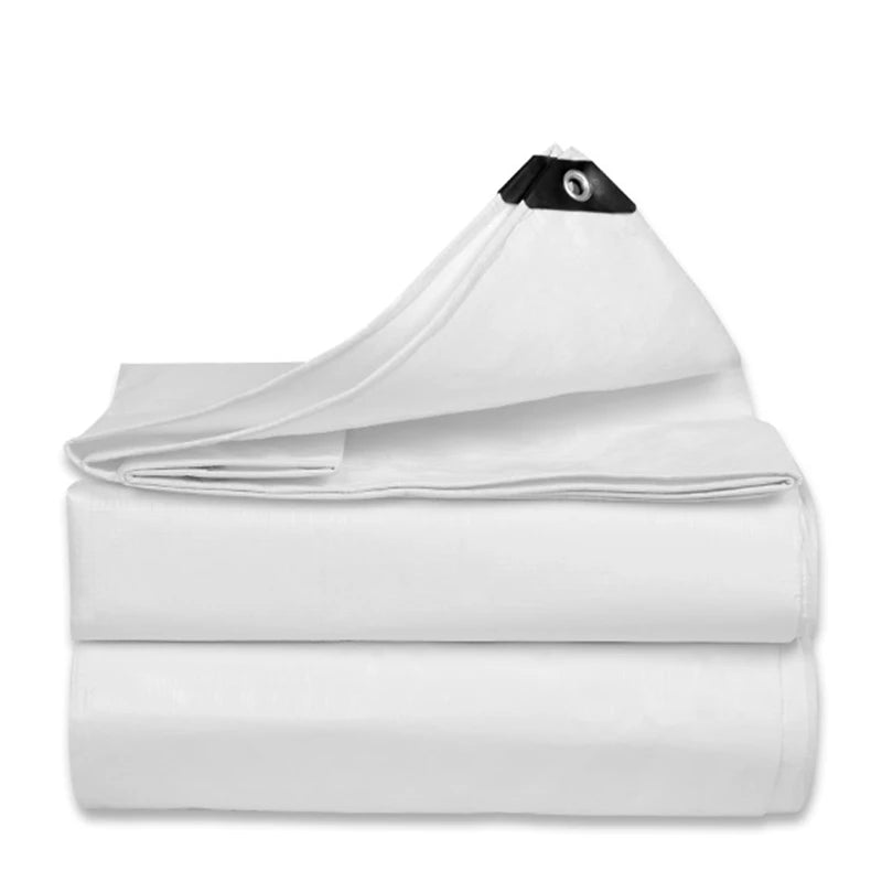Customizable 230GSM Outdoor White PE Tarpaulin Garden Gazebo Canopy Awnings Furniture Car Truck Cover Camping Tent Rain Fly