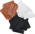 Custom Name Logo Designer Patch Hat Clothing Embossed Genuine PU Leather Patch Letter Label Badge Leather Patches Custom Patch