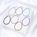 Hot Selling S925 Silver Buckle Natural Stone Bracelet Luxury Amethyst Tourmaline  Rainbow Crystal Bracelet for Women