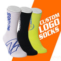 Design Custom Logo Sport Sock Custom Letter Logo Gym Socks Men and Women Athletic Tube Sock Custom Logo