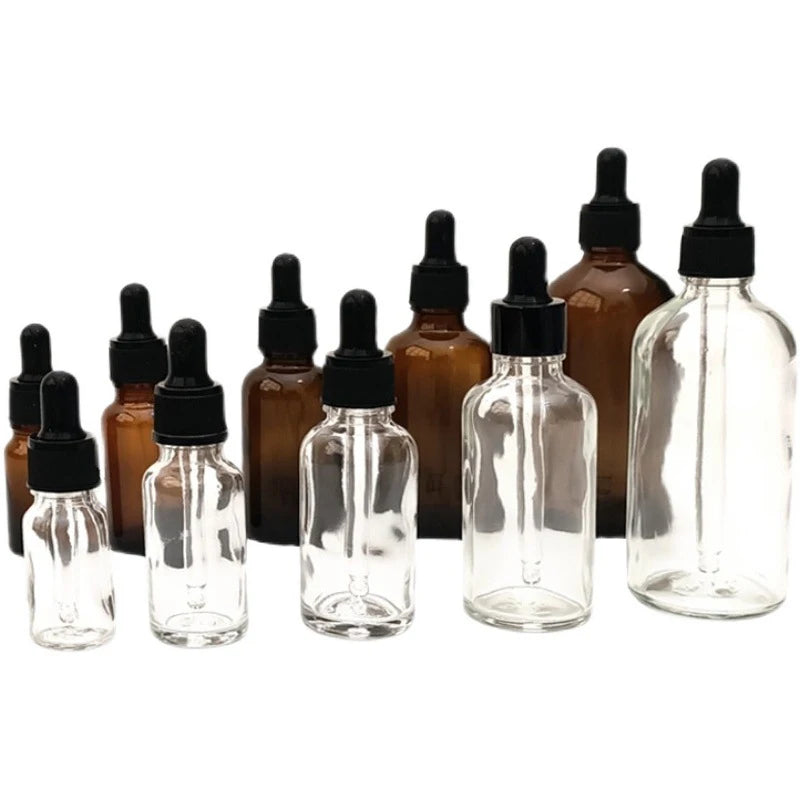 Wholesale Multiple Capacities and Color Packaging Skincare Essential Oil Cosmetic Set Glass Bottle