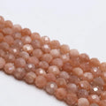 Natural Sun Stone Faceted Stone Beads Loose Natural 6mm 8mm Necklace Jewelry Making Crystal Beads for Jewelry Making