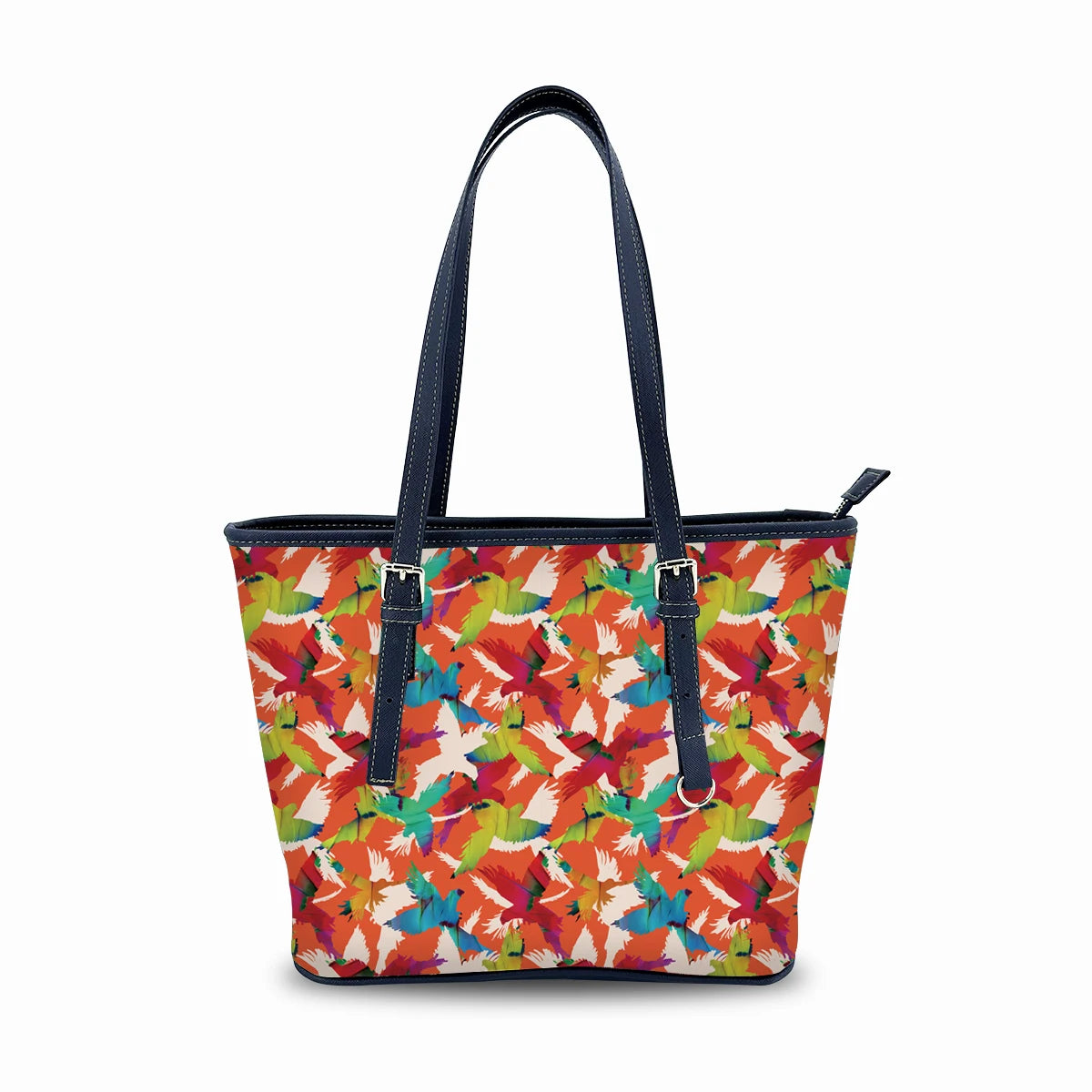 Casual Style Sublimation Tote Bags with Custom Printed Logo Inner Zipper Pocket & Two Handles