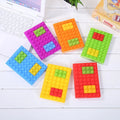 Wholesale Custom logo A6 Size Creative Building Block Mold Silicone Notebook