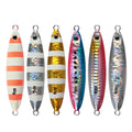 JC003 Slow Fall Pitch Fishing Jig Lures Saltwater Metal Flat Jig Lure Metal Hard Fishing Bait
