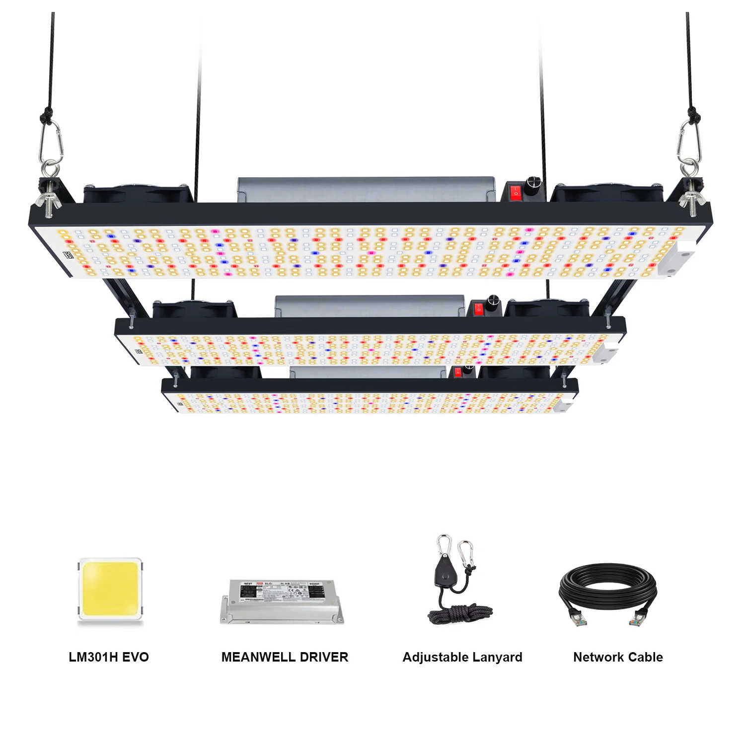 EU Stock Fast Delivery Phytolamp Aluminum Full Spectrum Led Grow Light LM301H 3500K IR UV Red 720w LED Grow Light