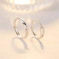 BASQUESUN Factory Wholesale  Rupert's Tears Couple Trendy Valentine's Day Gift Fashionable Small Fresh Water Ripple Open Ring