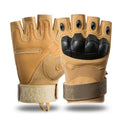 Men Women Tactical Sand Gloves Safety Gloves Tactical Shooting for Motorcycle Bike Riding Tactical Knuckle Half Finger Gloves